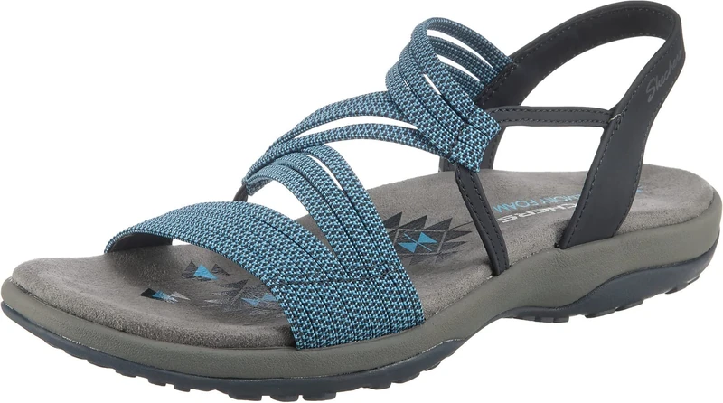 Skechers REGGAE SLIM - SKECH APPEAL, Women's Heels Sandals, Blue (Navy Gore Nvy), 4 UK (37 EU)
