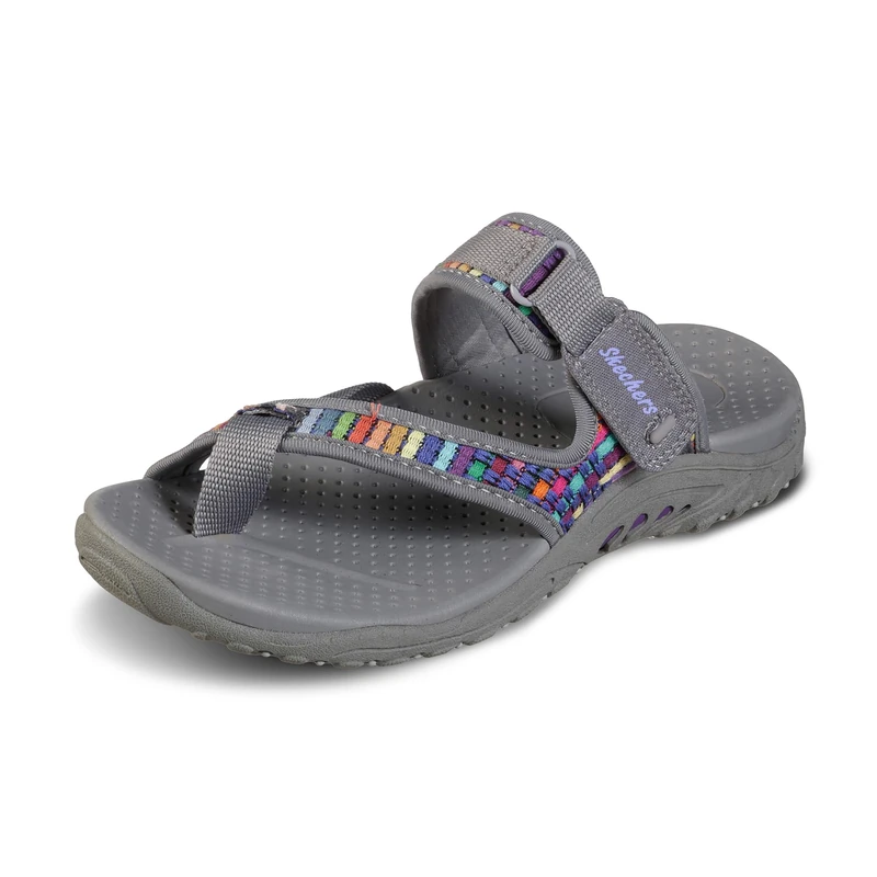 Skechers Women's Reggae-Mad Swag-Toe Thong Woven Sandal