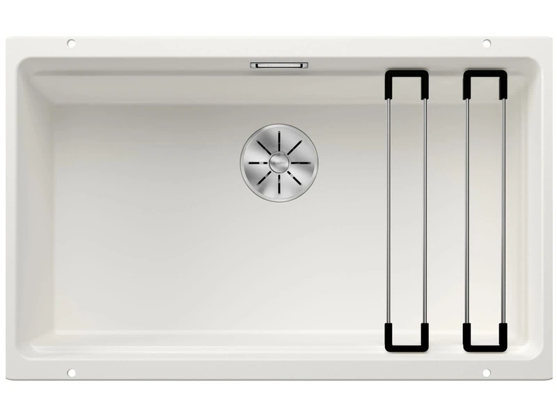 BLANCO ETAGON 700-U – Granite Kitchen Sink for 80 cm Wide Base Units – Undermount – Made of SILGRANIT – White – 525171