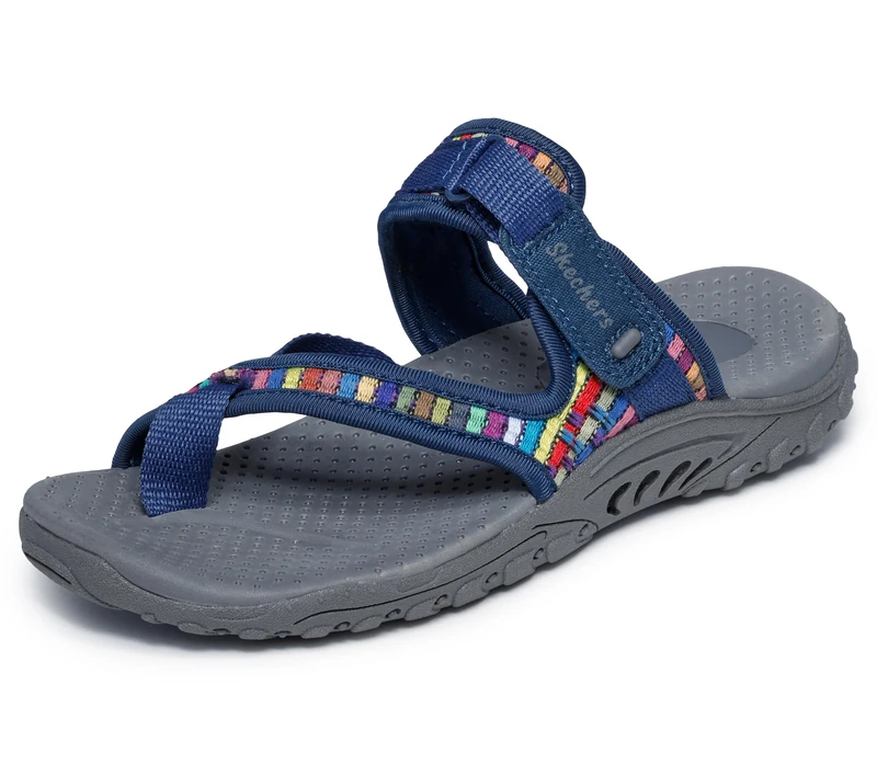 Skechers Women's Reggae-Mad Swag-Toe Thong Woven Sandal