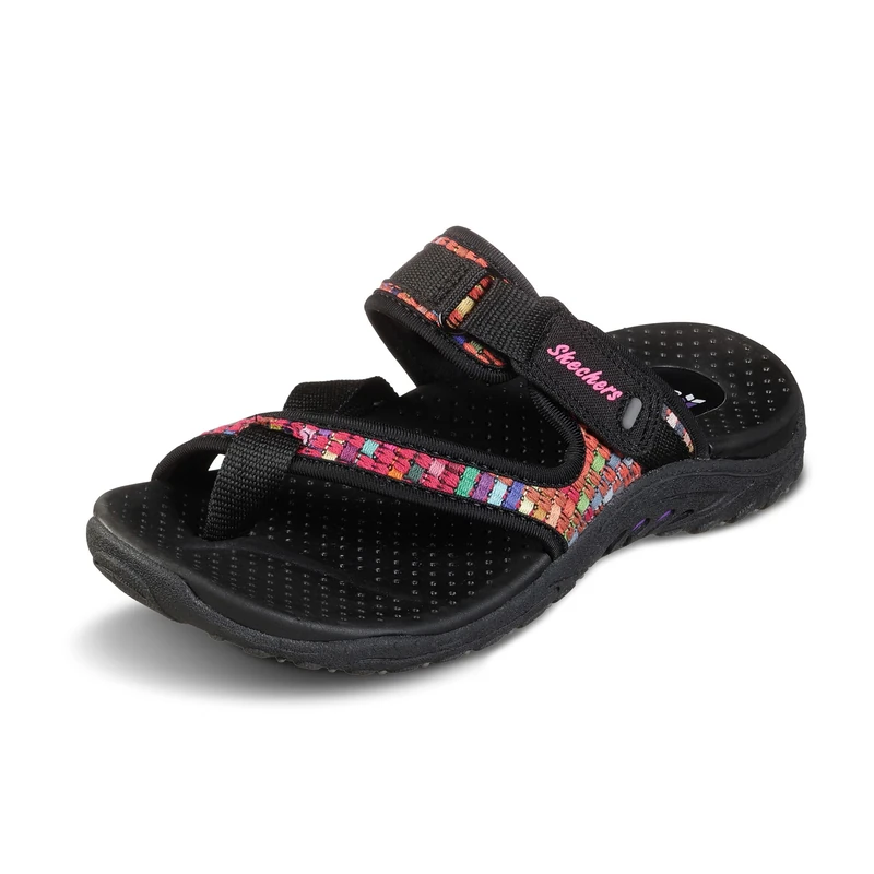 Skechers Women's Reggae-Mad Swag-Toe Thong Woven Sandal