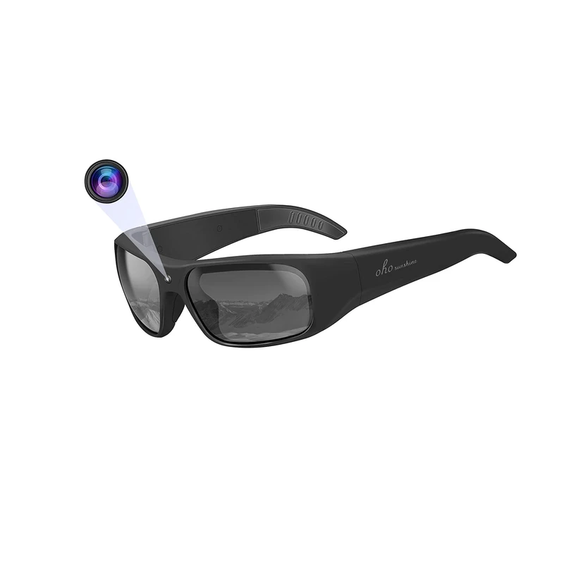 OhO sunshine Waterproof Video Sunglasses, 1080P Full HD Video Recording Camera with 32GB Built-in Memory and Polarized UV400 Protection Safety Lenses,Unisex Sport Design - Image 1
