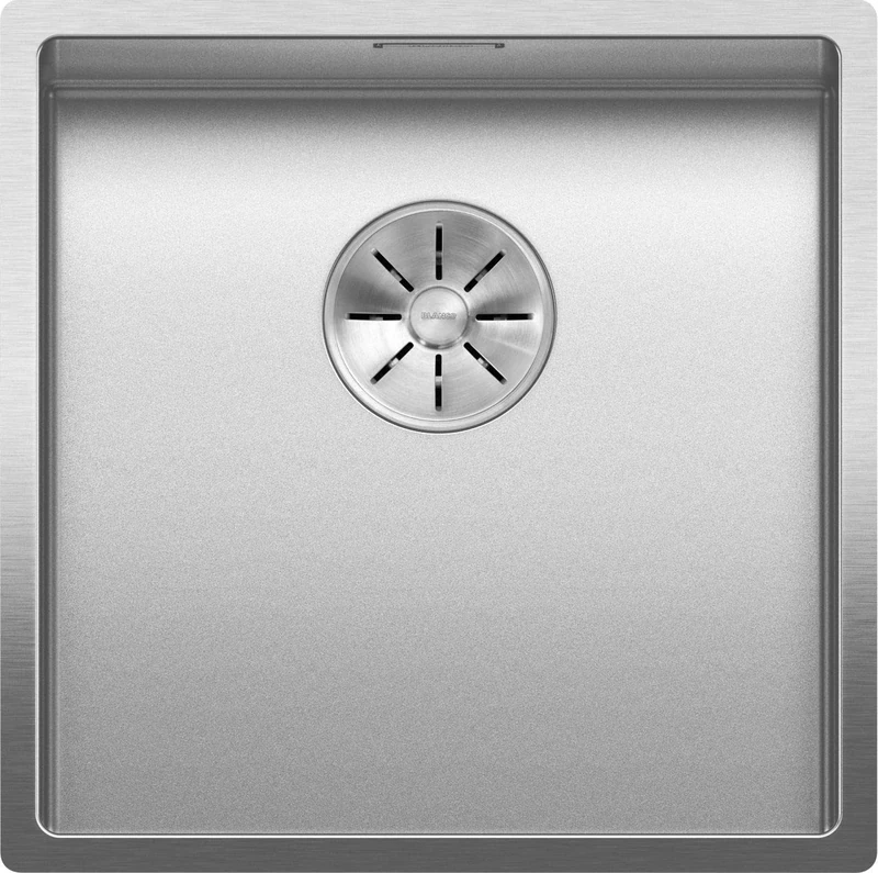 BLANCO CLARON 400-IF Durinox Stainless Steel Sink Installation Type: Installation from Top and Flush Surface for 45 cm Wide Base Cabinets Resistant to Scratches Large Basin Volume