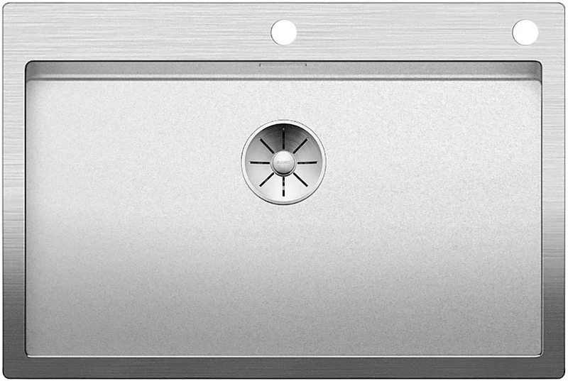 BLANCO CLARON 700-IF/A Durinox | Stainless Steel Sink | Installation Type: Installation from Top and Flush | for 80 cm Wide Base Cabinets | Resistant to Scratches | Large Basin Volume