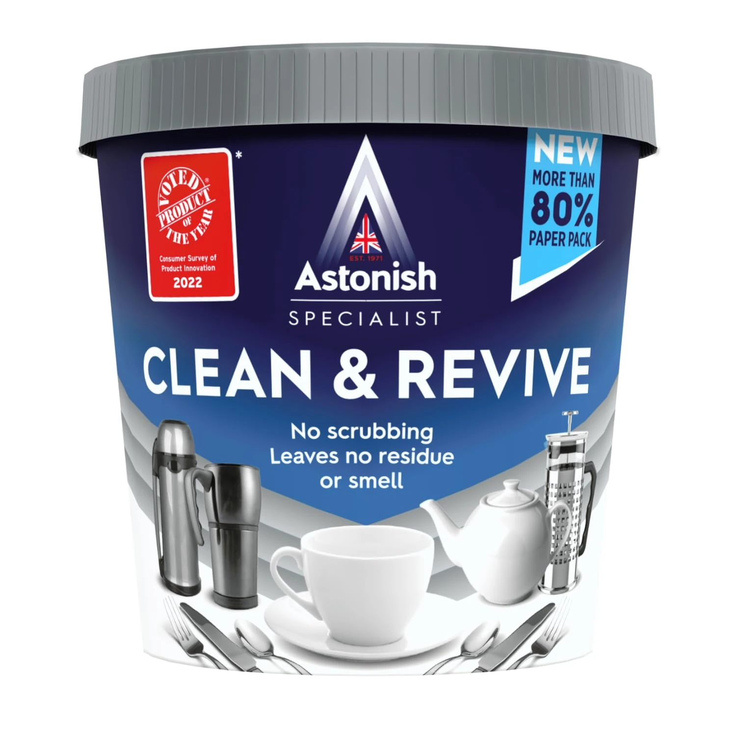 Astonish Specialist Clean & Revive Stain Remover, Removes Ingrained Tea and Coffee Stains, for Cups and Teapots, 350g