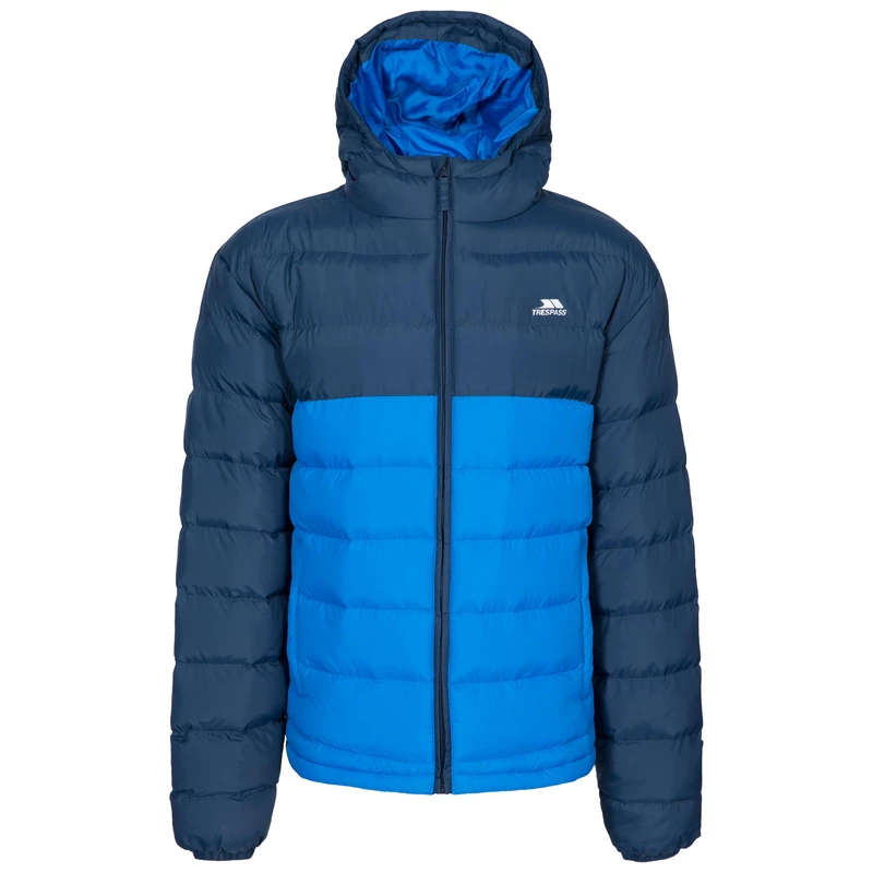 Trespass Mens Padded Water Resistant Jacket Oskar Navy in Size - M