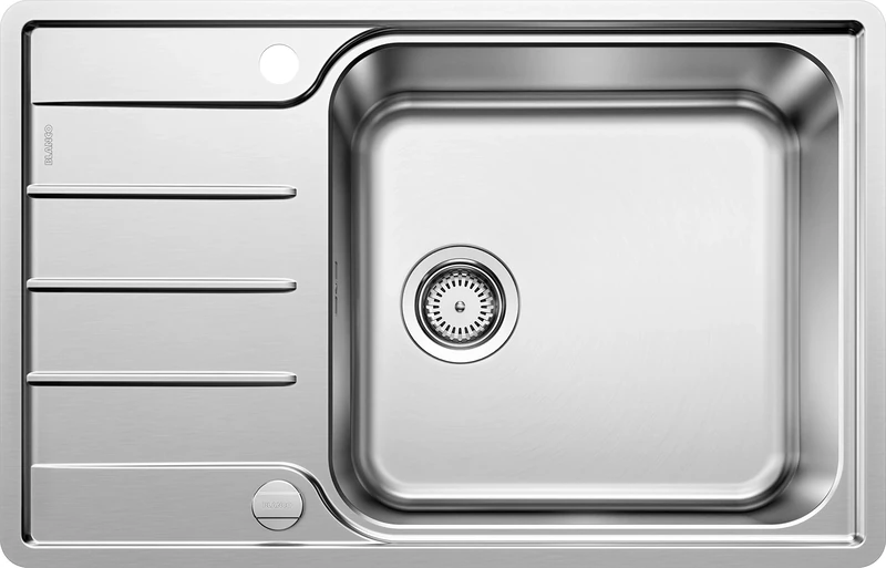 BLANCO LEMIS XL 6 S-IF Compact | Stainless Steel | Installation Type: Inset Installation from Above & flushmount | Reversible | for 60 cm Wide Base cabinets | Scratch-Resistant | [78x50x21.4 cm]
