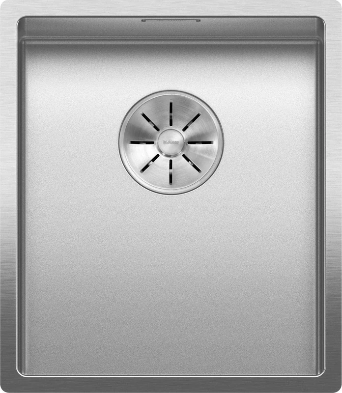 BLANCO CLARON 340-IF Durinox | Stainless Steel Sink | Installation Type: Installation from Top and Flush | for 40 cm Wide Base Cabinets | Resistant to Scratches | Large Basin Volume