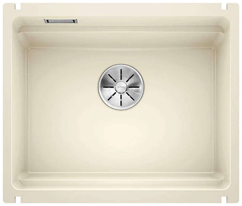 BLANCO ETAGON 500-U | Ceramic in Glossy Magnolia | Installation Type: undermount Installation | for 60 cm Wide Base cabinets | System Concept with Versatile ETAGON Rails | [54x45.6x21.2 cm]
