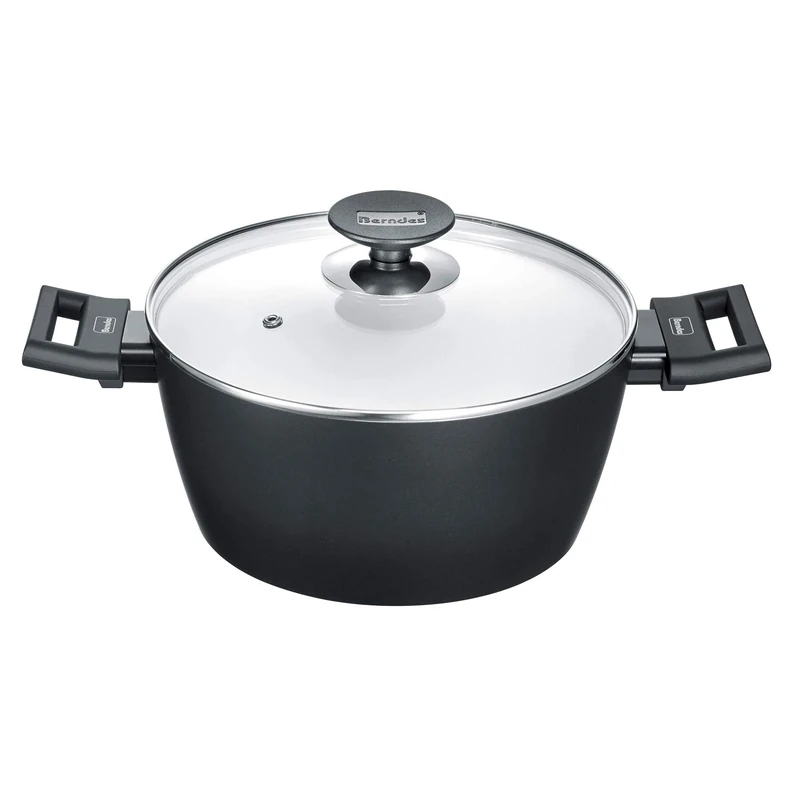 Berndes 013345 Aluminium Induction Smart Cooking Pot 24 cm Aluminium Black/White