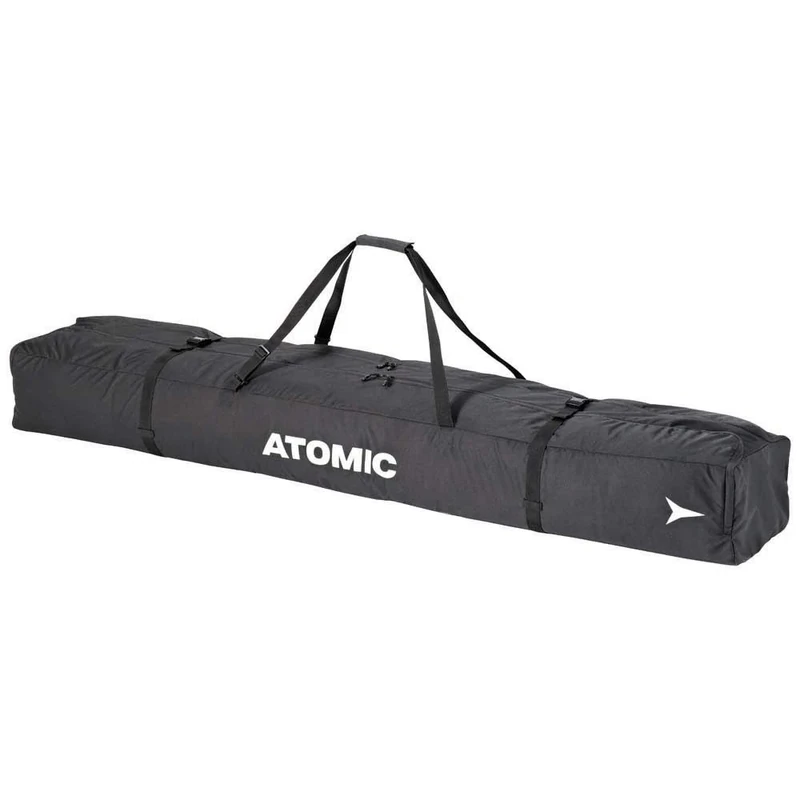 Atomic Nordic Ski Bag 10 Pairs Black - Adjustable Length Bag - Water and Dirt-Repellent - Fully Padded - includes Carry Strap