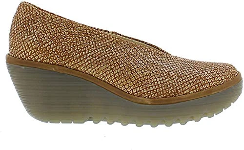 Fly London Women's Yaz Closed Toe Heels, Brown Tan Camel 235, 4 UK