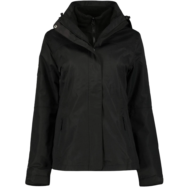 McKinley Anja Women's Double Jacket, mens, 280807 902, black/black, 40