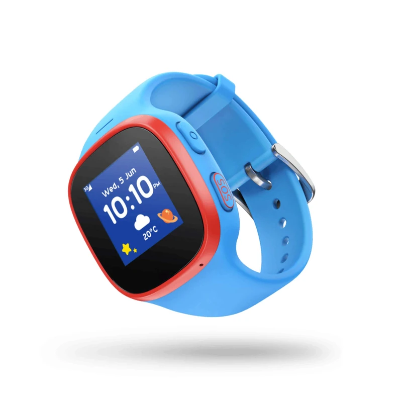 Vodafone V-Kids Watch (Blue) - Smartwatch with GPS Tracker and SOS Alarm Button