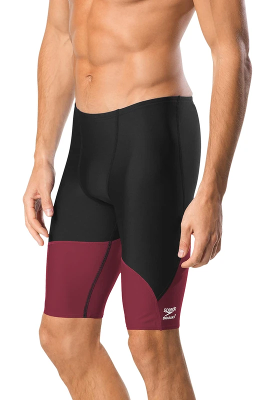 Speedo Men's Jammer Spark Splice Shorts Maroon/Black - Image 1