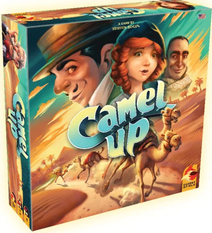 Plan B Games | Camel Up: 2nd Edition | Board Game | Ages 8+ | 3-8 Players | 30-45 Minute Playing Time
