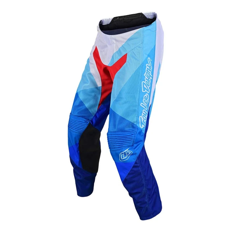 Troy Lee Designs gp air Jet Motorcycle Trousers in Breathable Fabric and Ideal for Off-Road, White/Blue, 28