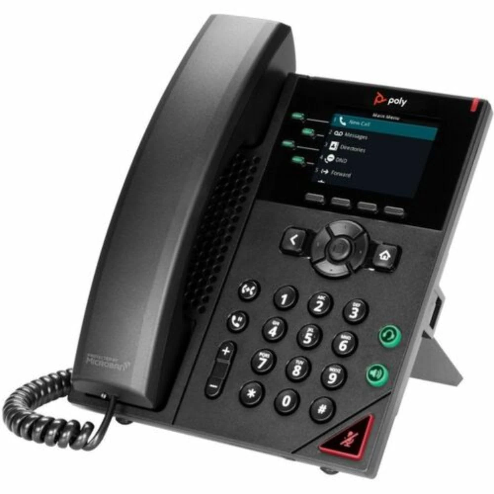POLYCOM VVX 250 4-line Desktop Business IP Phone with dual 10/100/1000 Ethernet ports