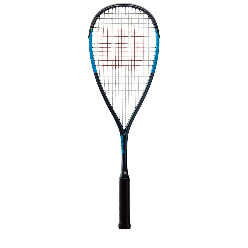 Wilson Ultra Squash Racket Light, Silver/Blue, One Size, 1/2 Cover