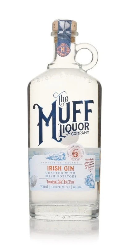 Muff Liquor Irish Potato Craft Gin | 70cl, 40% ABV | Award-Winning Premium Gin from Muff, Co. Donegal | 6x Distilled with Mandarin, Juniper, Citrus Peel, Elderflower & Rosemary