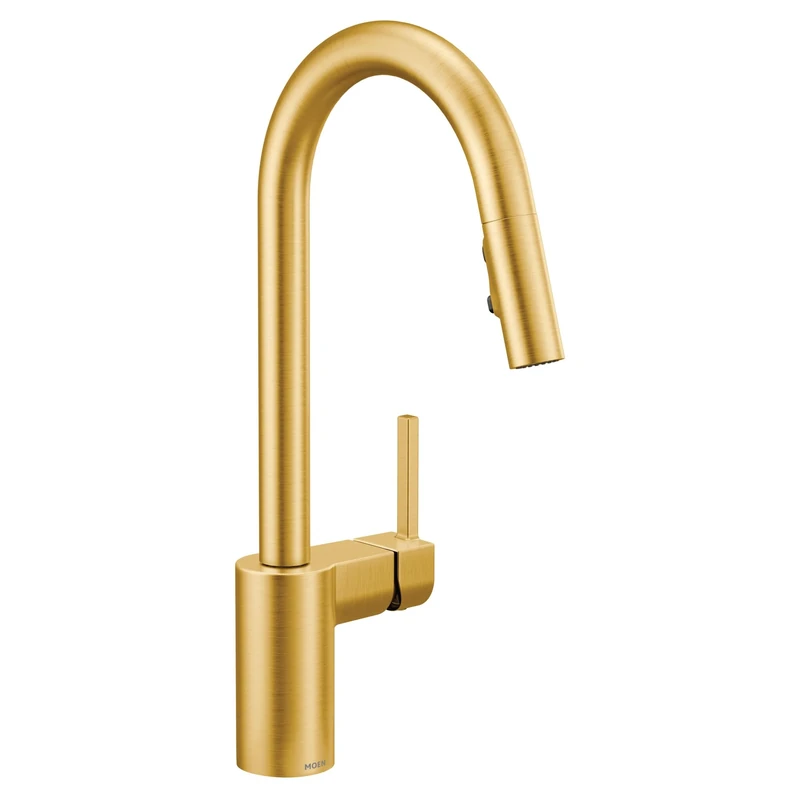 Moen 7565 Align Pull-Down Spray Kitchen Faucet, Brushed Gold