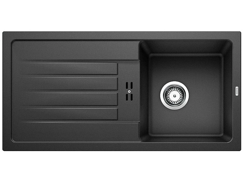 BLANCO FAVUM 45 S – Modern Inset Granite Sink – SILGRANIT Starter Model for 45 cm Wide Base Units – Anthracite Grey – 524227