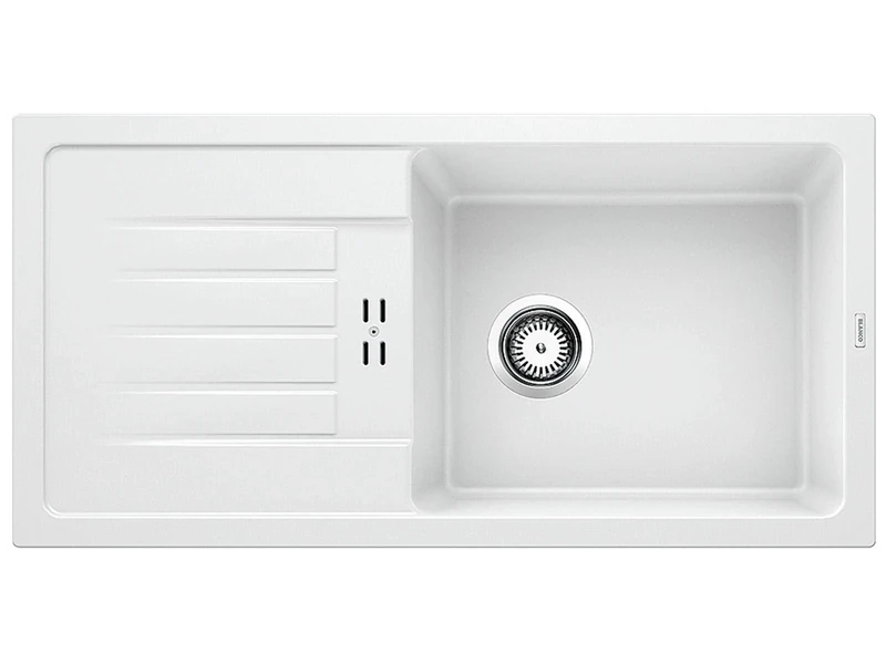 BLANCO FAVUM XL 6 S – Classic Inset Granite Sink – SILGRANIT Starter Model for 60 cm Wide Base Units – White – 524235