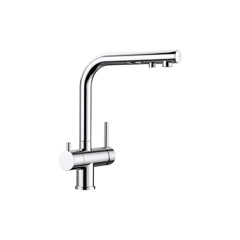 BLANCO FONTAS II Filter | Kitchen Mixer tap in Chrome | High-Pressure | Non-Return Valve | Ceramic Cartridge | Assured Water Quality & Water-Saving | Separate Filter Required | [16x25.3x30 cm]