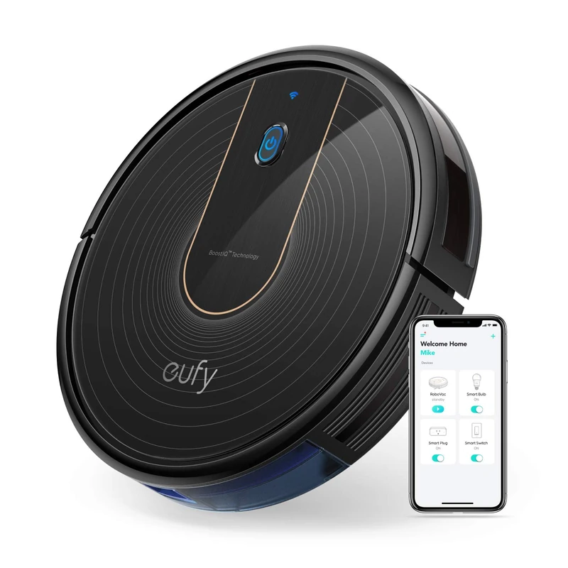 eufy [BoostIQ] RoboVac 15C, Wi-Fi, Upgraded, Super-Thin, 1300Pa Strong Suction, Quiet, Self-Charging Robotic Vacuum Cleaner, Cleans Hard Floors to Medium-Pile Carpets