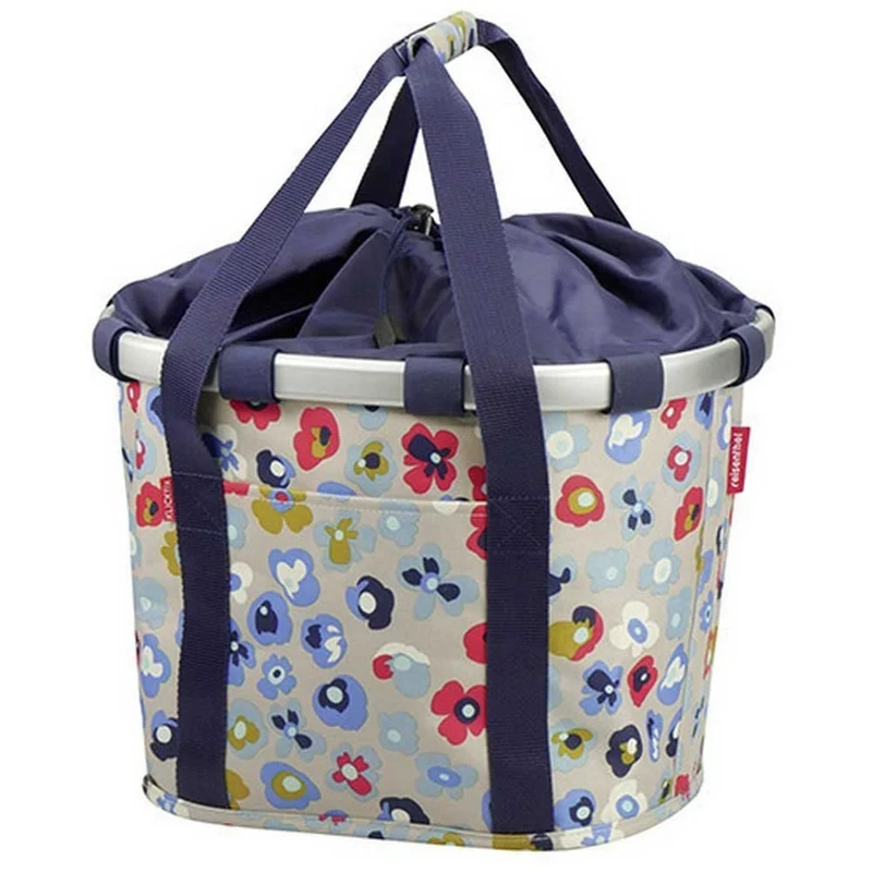 KLICKfix Unisex - Adult Bike Basket Pannier Bag, Dark Blue, 1 Size