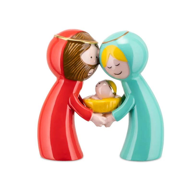 Alessi AGJ01S2 Happy Eternity Baby, Two Figurines in porcelain. Hand-decorated.