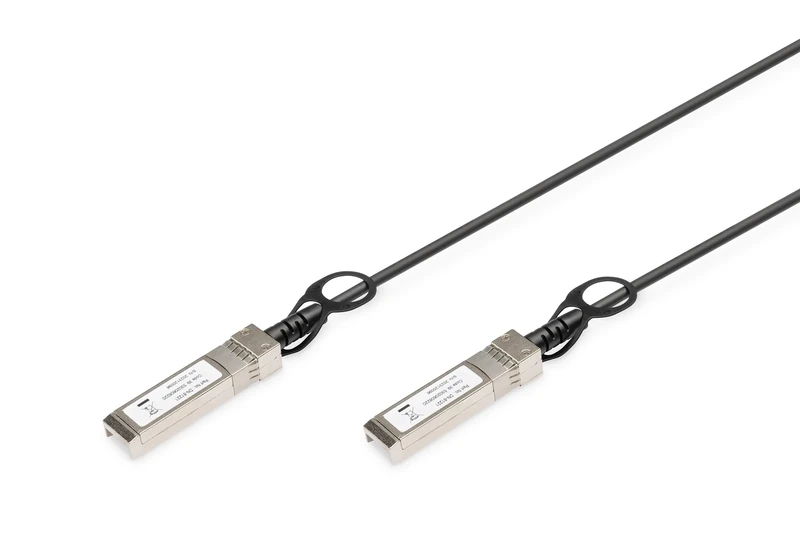 DIGITUS Universal SFP+ DAC Cable - 10 Gbit/s - Network Cable - 5 m - Direct Attach Cable - Direct Attach Copper - AWG24 Twinax - Black