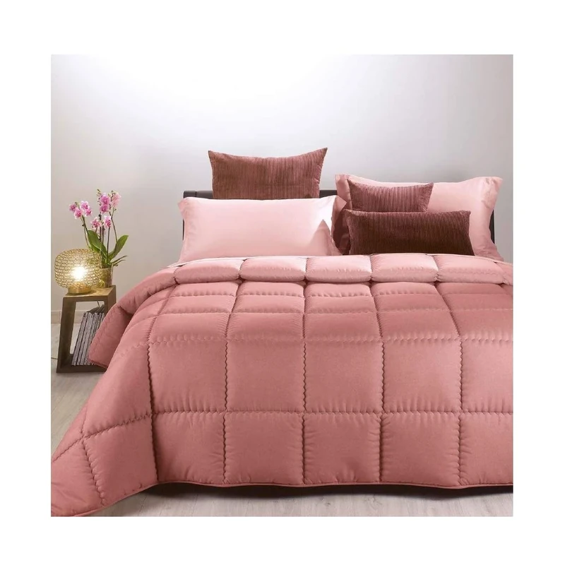 Caleffi - Modern Plain Single Pink Quilt