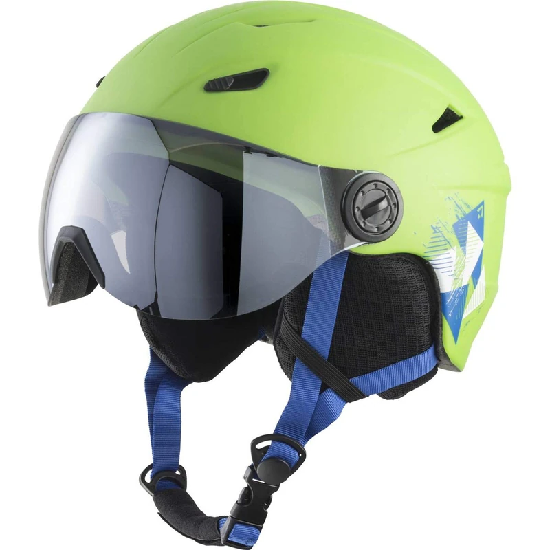 Tecnopro Pulse S2 Visor HS-016 ski helmet Ski Helmet - Green/Black/Blue, M