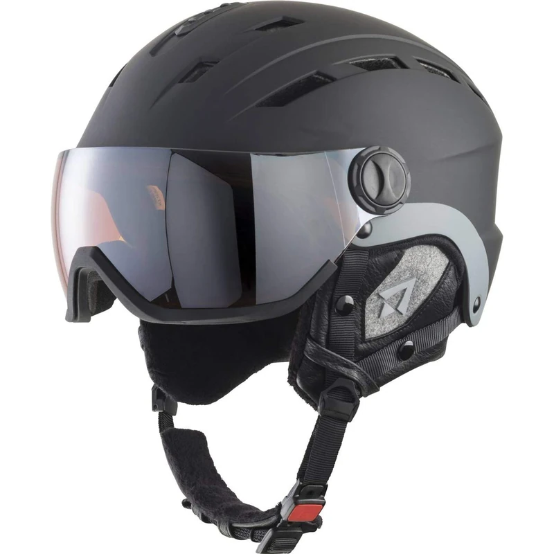 Tecnopro Men Titan Photochromic ski helmet Ski Helmet - Black/Chrome, M/L - Image 1