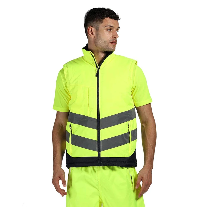 Regatta TRA840 20790 Professional Hi-Vis Body warmer, Yellow/Navy, XXL