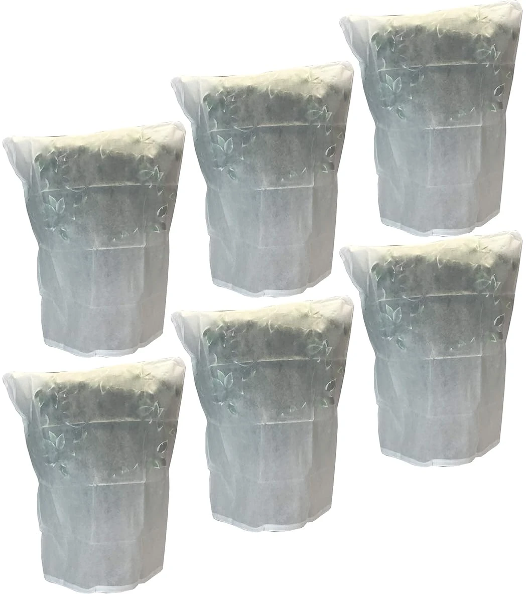Selections Fleece Plant Frost Protection Covers Jackets 110cm x 90cm (Pack of 6) Extra Durable 70gsm