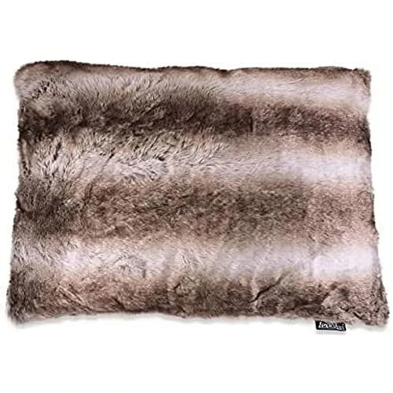 Lex & Max COVER RECT. ROYAL FUR 100X70 SILVERFOX
