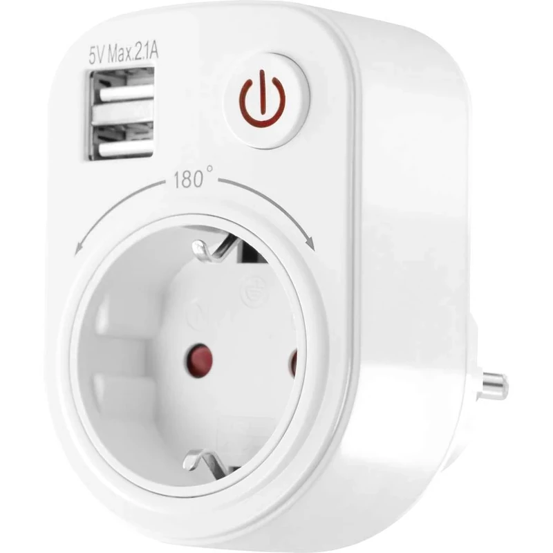 LEDmaxx 106649 Intermediate Socket with USB