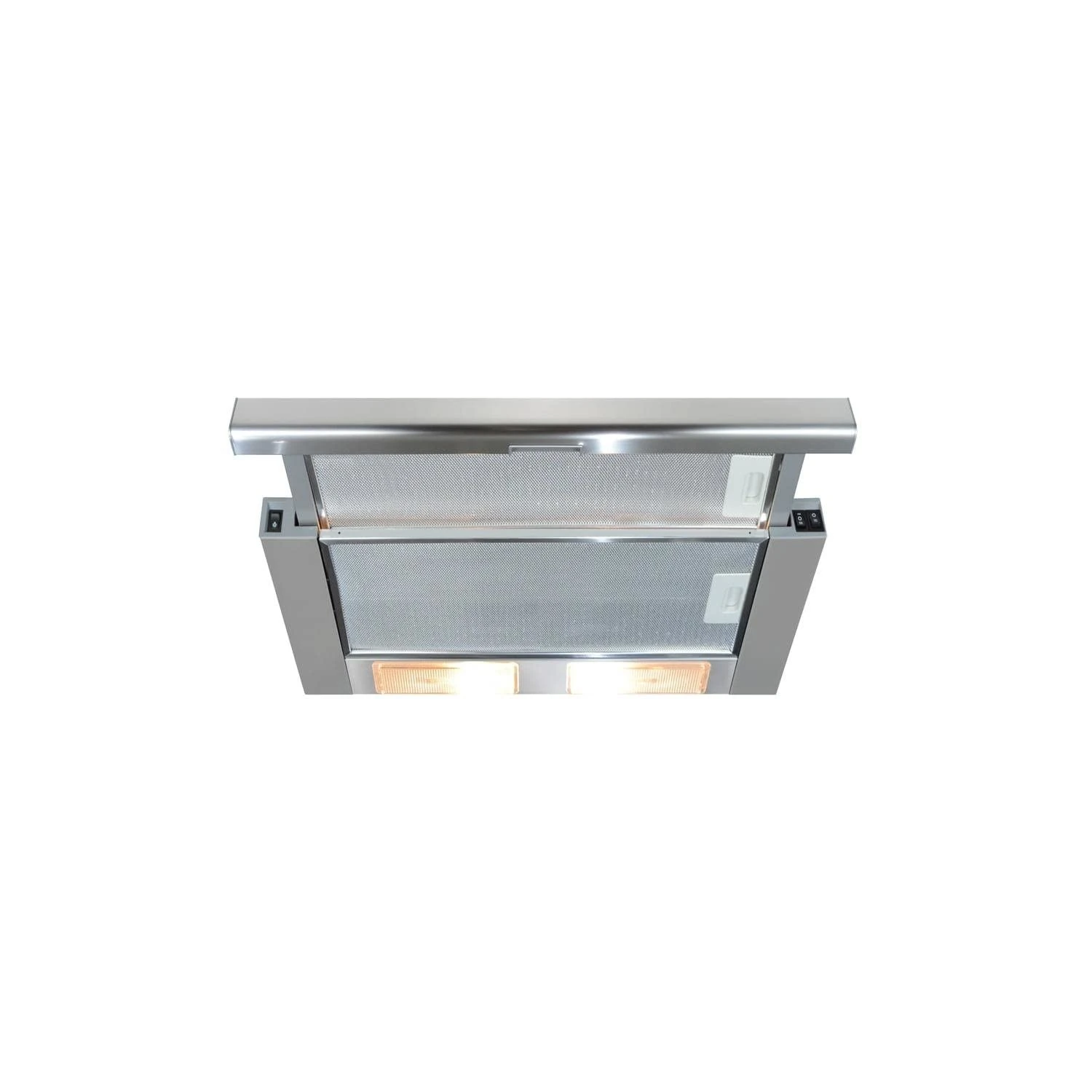 CDA 60cm Telescopic Canopy Cooker Hood - Stainless Steel