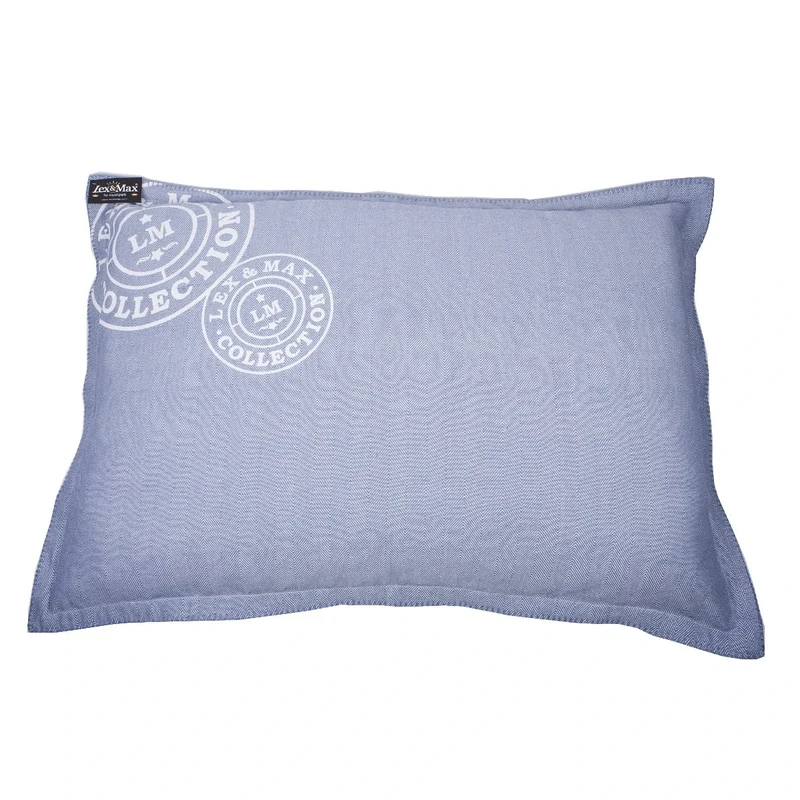 Lex & Max RECTANGLE FISHBONE 100X70 FADEDBLUE