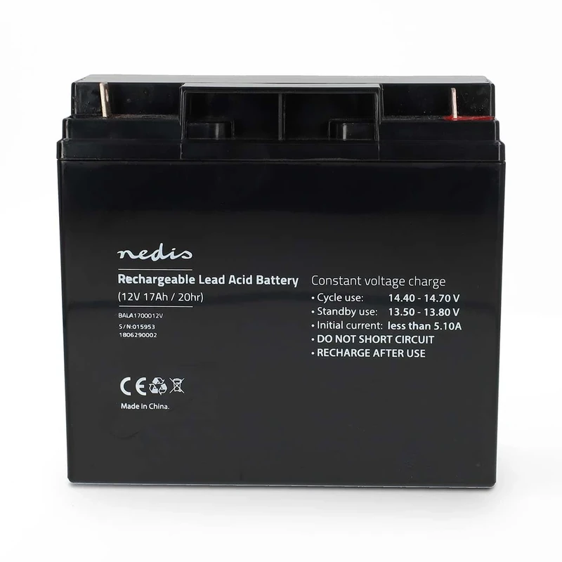 Nedis Rechargeable Lead Acid Battery - 12V 17000mAh