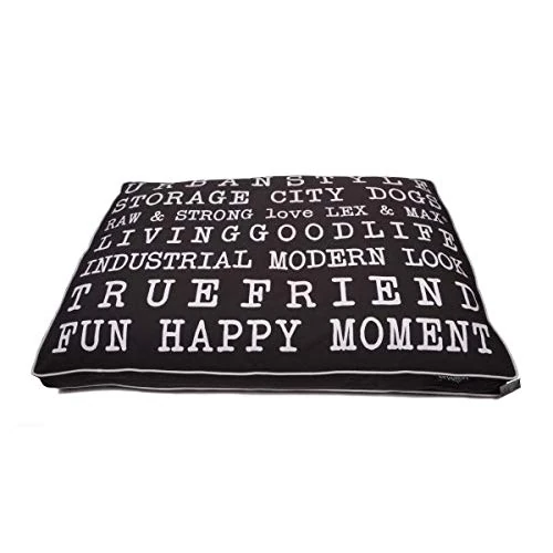 Lex & Max BOXBED TEXT URBAN 120X80 GREY