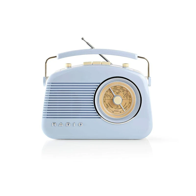 Nedis FM Radio 4.5 W Blue Handle