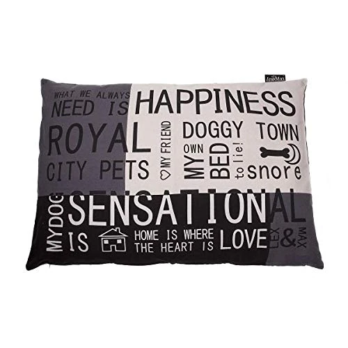 Lex & Max RECTANGLE HAPPINESS 100X70 GREY