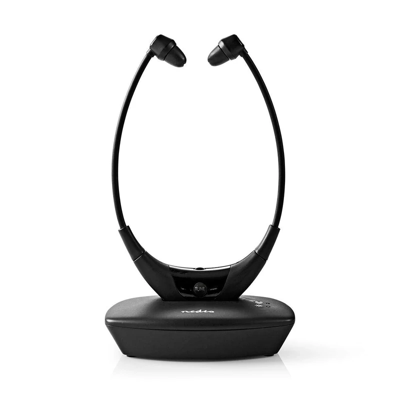 Nedis Wireless TV Headphones, In-Ear With 35m Range, Built-In Rechargeable Battery Up To 4 Hours, Crystal Clear Sound, Individual Audio Balance Control