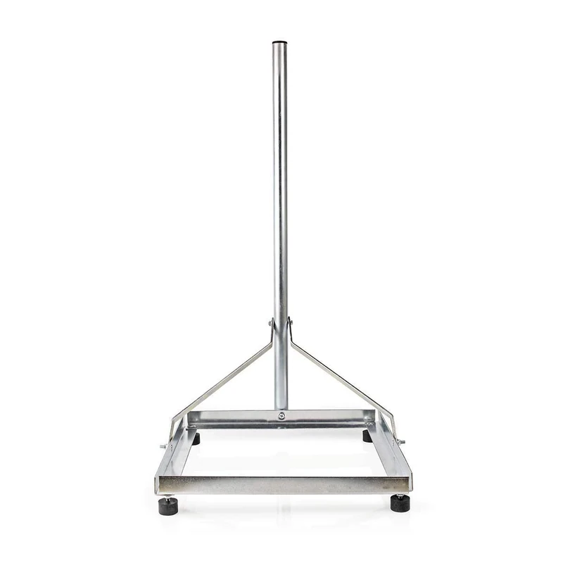 Nedis Satellite Balcony/TV Antenna Freestanding Mount Stand Max Dish Size 90cm, 4 x 30 x 30cm, Galvanized Steel
