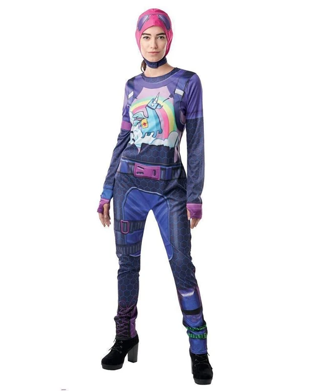 Rubies Official Fortnite Brite Bomber Costume, Adult Ladies UK Size 12-14, Gaming Skin - Image 1