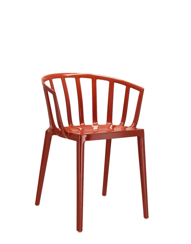 Kartell 5806/15 Venice Chair, Polycarbonate, Set of 2 Chairs, 51x75x51 cm, Rusty