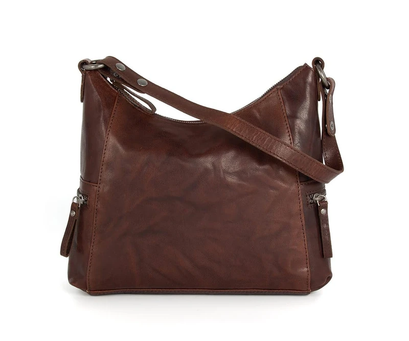 Spikes & Sparrow Toronto Ladies Luggage - Shoulder Bag, D Brown, 32 x 8 x 26 cm, Western